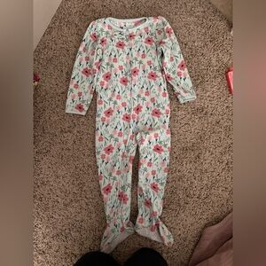 Carter's Floral Footed One-Piece Pajamas
